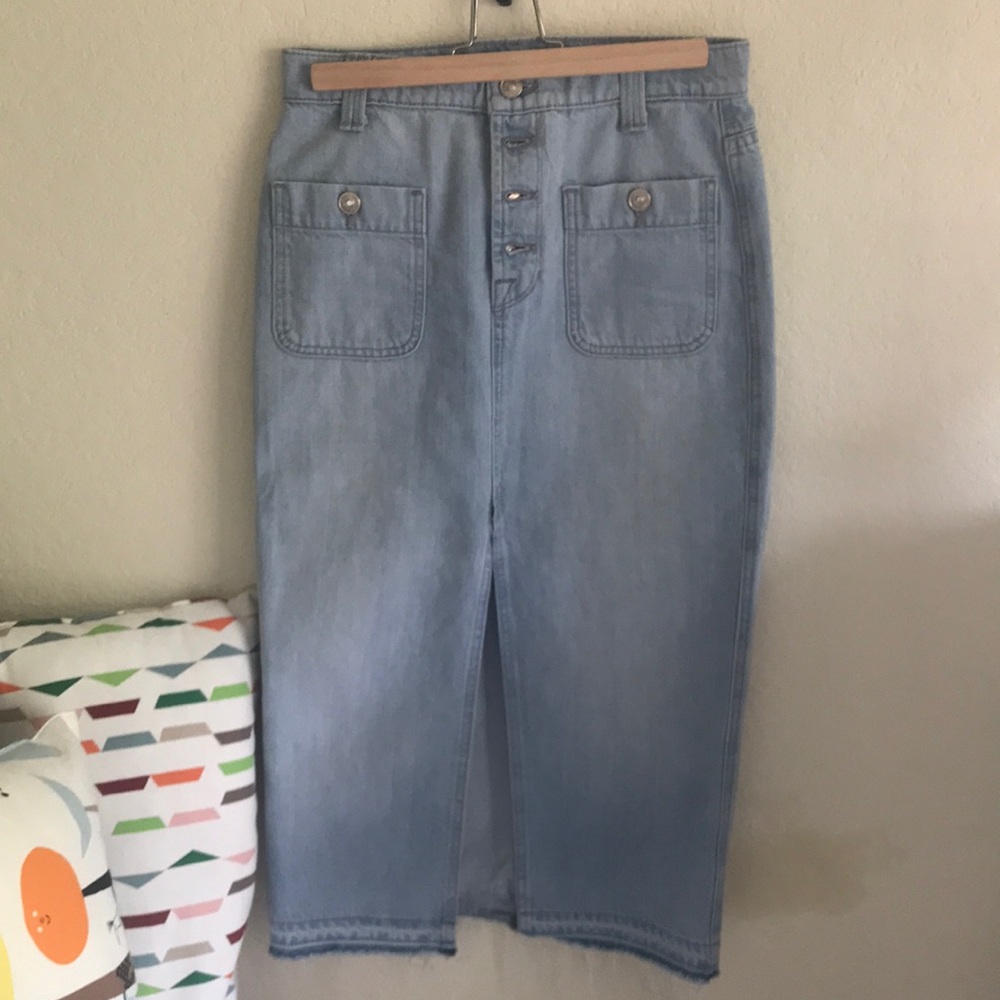 7 for All Mankind denim skirt